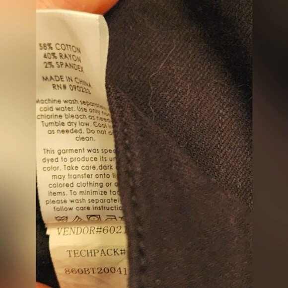 🎁PacSun High-Rise, Black, Ripped, 90's Skinny Jeans- Size 24 Juniors - Picture 6 of 8